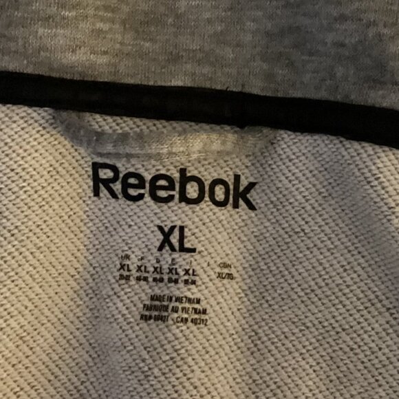 Reebok Play Dry Men's Lightweight Jacket Size XL Full Zip Color Block Gray Black - Picture 7 of 9